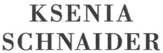 KSENIA SCHNAIDER logo