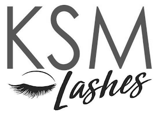 KSM LASHES logo