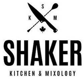 KSM SHAKER KITCHEN & MIXOLOGY SKM logo