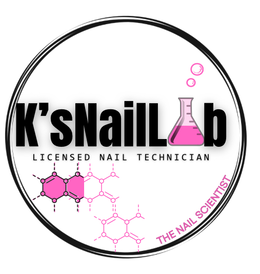 K’SNAILLAB LICENSED NAIL TECHNICIAN THE NAIL SCIENTIST logo