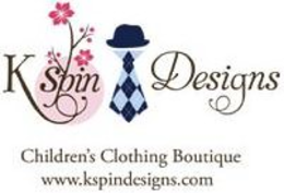 KSPIN DESIGNS CHILDREN'S CLOTHING BOUTIQUE WWW.KSPINDESIGNS.COM logo