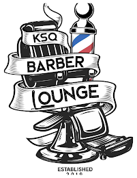 KSQ BARBER LOUNGE ESTABLISHED 2019 logo