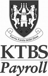 KTBS PAYROLL TURRIS FORTIS MIHI DEUS logo