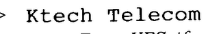 KTECH TELECOM logo