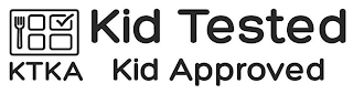 KTKA KID TESTED KID APPROVED logo
