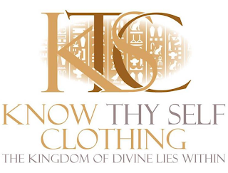 KTSC KNOW THY SELF CLOTHING THE KINGDOM OF DIVINE US WITHIN. logo