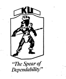 KU "THE SPEAR OF DEPENDABILITY" logo