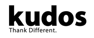 KUDOS THANK DIFFERENT. logo