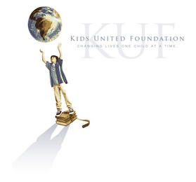 KUF KIDS UNITED FOUNDATION CHANGING LIVES ONE CHILD AT A TIME logo