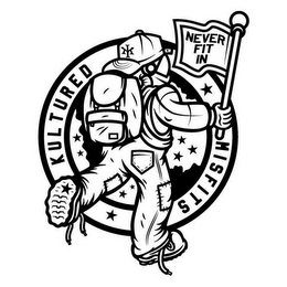KULTURED MISFITS NEVER FIT IN KM logo