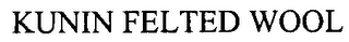 KUNIN FELTED WOOL logo