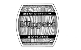 KUPPERS SCHMECKT AUS DER FLASCHE ... SO GUT WIE VOM FAB logo