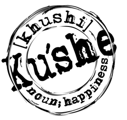 KU'SHE [KHUSHI] NOUN; HAPPINESS logo