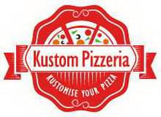 KUSTOM PIZZERIA KUSTOMISE YOUR PIZZA logo