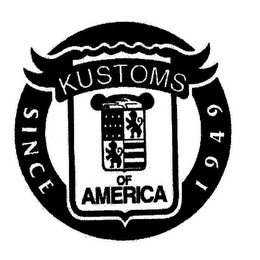 KUSTOMS OF AMERICA SINCE 1949 logo