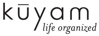KUYAM LIFE ORGANIZED logo