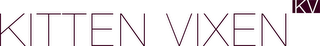 KV KITTEN VIXEN logo