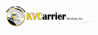 KVCARRIER SERVICES INC. ONE CALL - ONE STOP logo