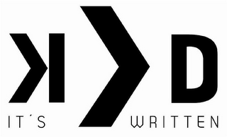 KVD IT'S WRITTEN logo