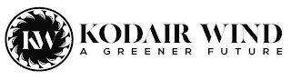 KW KODAIR WIND A GREENER FUTURE logo