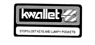 KWALLET STOPS LOST KEYS AND LUMPY POCKETS logo