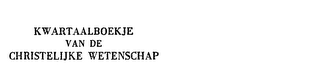 KWARTAALBOEKJE VAN DE CHRISTELIJKE WETENSCHAP logo