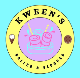 KWEEN'S ROLLED & SCOOPED logo