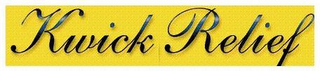 KWICK RELIEF logo