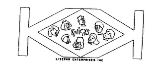 KWICKS LISZPAR ENTERPRISES INC. KUTAIL KWICKLE KRAAZY DLUNKY KRAWKY KLAZZY KWIFFY KLAPPY KK logo