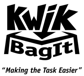 KWIK BAGIT "MAKING THE TASK EASIER" logo