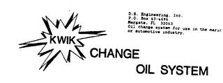 KWIK CHANGE OIL SYSTEM logo