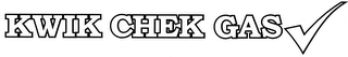 KWIK CHEK GAS logo