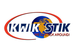 KWIK STIK; WE'LL STICK AROUND! logo