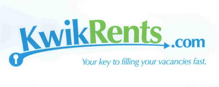 KWIKRENTS.COM YOUR KEY TO FILLING YOUR VACANCIES FAST. logo