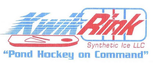 KWIKRINK SYNTHETIC ICE LLC "POND HOCKEY ON COMMAND" logo