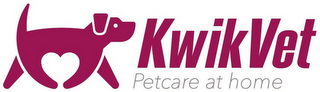 KWIKVET PETCARE AT HOME logo