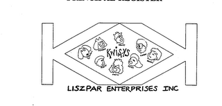 KWISKS KUTAIL KWICKLE KRAAZY KLUNKY KRANKY KLAZZY KWIFFY KLAPPY LISZPAR ENTERPRISES INC logo