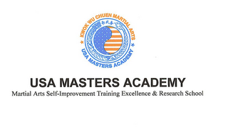 KWOK WU CHUEN MARTIAL ARTS USA MASTERS ACADEMY USA MASTERS ACADEMY MARTIAL ARTS SELF-IMPROVEMENT TRAINING EXCELLENCE & RESEARCH SCHOOL logo