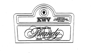 KWV TEN YEAR OLD BRANDY KO-OPERATIEVE WIJNBOUWERS VERENIGING VAN ZUID AFRIKA BEPERKT PAARL SOUTH AFRICA logo