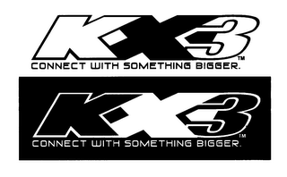 KX-3 CONNECT WITH SOMETHING BIGGER. logo
