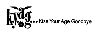 K.Y.A.G... KISS YOUR AGE GOODBYE logo