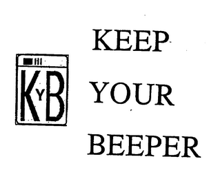 KYB KEEP YOUR BEEPER logo