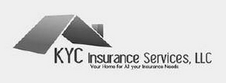 KYC INSURANCE SERVICES, LLC YOUR HOME FOR ALL YOUR INSURANCE NEEDS logo