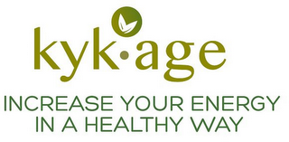KYK · AGE INCREASE YOUR ENERGY IN A HEALTHY WAY logo