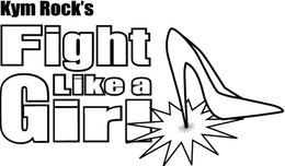 KYM ROCK'S FIGHT LIKE A GIRL logo