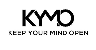 KYMO KEEP YOUR MIND OPEN logo