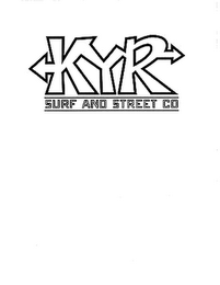 KYR SURF AND STREET CO logo