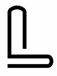 L logo
