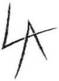 L A logo