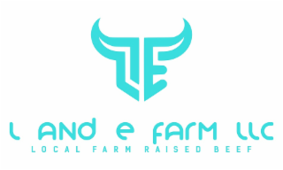 L AND E FARM LLC LOCAL FARM RAISED BEEF logo